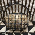 Chanel Tweed Camera Case AS0764 Gold/Black/Blue/Green 2019 Collection AQ03389