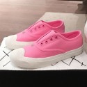 Chanel Vintage Canvas Slip-on Sneakers Pink 2020 Collection AQ03991