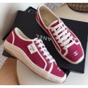 Chanel Vintage Canvas Sneakers Red 2020 AQ03046