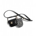 Chanel Waist Bag & Coin Purse AP0743 Black AQ02581