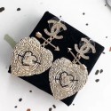 Cheap Chanel 18k Gold Heart and Arrow Earrings 2019 Collection AQ04169