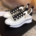 Cheap Chanel Calfskin Sneakers G35617 White 2019 Collection AQ01178