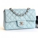 Cheap Chanel Caviar Leather Small Classic Flap Bag A1116 Baby Blue AQ00977