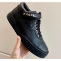 Cheap Chanel Lambskin Sneakers G34967 Black 2019 AQ04022