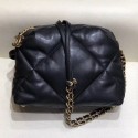 Cheap Chanel Maxi Quilted Lambskin Small Bowling Shoulder Bag AS0781 Black 2019 Collection AQ00714