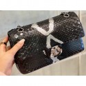 Cheap Chanel Python Classic Flap Medium Bag A1112 42 AQ02130