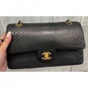 Cheap Chanel Python Classic Flap Medium Bag A1112 49 AQ03268
