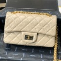 Cheap Chanel Quilted Aged Calfskin Small 2.55 Flap Bag A37586 Beige 2019 Collection AQ01529