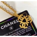 Cheap Chanel Three CC Pendant Necklace Gold 2019 Collection AQ01253