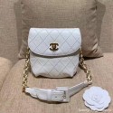 Cheap Chanel Vintage Waist/Belt Bag A80063 White Collection AQ03846