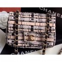 Cheap Knockoff Chanel Woven Tweed Mini Classic Flap Bag 2020 AQ01566