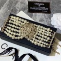 Cheap Replica Chanel Camellia Pearl Wide Bracelet 2019 Collection AQ04012