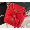 Cheap Replica Chanel Caviar Leather Vintage Duma Backpack Bag AS1371 Red 2020 AQ04067