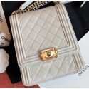 Copy Chanel Boy North/South Small Flap Bag AS0130 Off White 2019 AQ00773