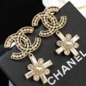 Copy Chanel Cross Bloom Short Earrings 2019 Collection AQ01892