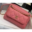 Copy Chanel Small Camera Case Bag AS1367 Grained Calfskin Pink 2020 AQ02437