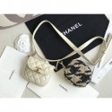 Copy Chanel Waist Bag & Coin Purse AP0743 Beige & Black AQ02265