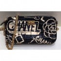 Copy High Quality Chanel Reissue 2.55 Crocodile Embossed Printed Leather Clutch With Chain Bag AP0583 Black 2019 AQ04244