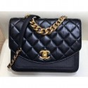 Designer Chanel Chain Handle Flap Bag AS0785 Black 2019 AQ02986