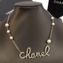 Designer Chanel Pearl Letter Pendant Necklace 2019 Collection AQ02148