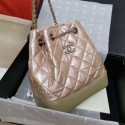 Fake Best Chanel Iridescent Aged Calfskin Gabrielle Backpack A94502 Pink 2019 Collection AQ01953