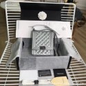 Fake Boy chanel handbag Goatskin & Ruthenium-Finish Metal AS0130 Silver AQ01052