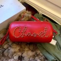 Fake Chanel Calfskin Barrel Clutch/Crossbodody Bag AS1531 Red 2019 Collection AQ00587