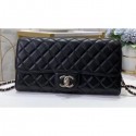 Fake Chanel Clutch with Chain Bag 50041 Lambskin Black AQ00855