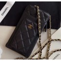 Fake Chanel Greined Calfskin Classic Clutch With Chain AP0990 Black 2020 Collection AQ01439