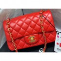 Fake Chanel Original Quality Small Classic Flap Bag 1116 in Sheepskin Red with Gold Hardware AQ02469