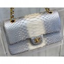 Fake Chanel Python Classic Flap Medium Bag A1112 18 AQ01185