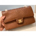 Fake Chanel Python Classic Flap Medium Bag A1112 62 AQ02452