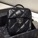 Fake Chanel Quilted Vintage Leather Camera Case Bag AS1323 Black 2020 Collection AQ00736