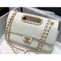 Fake Luxury Chanel Chain Small Flap Bag AS1466 White 2020 AQ03412