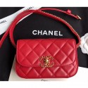 Fashion Replica Chanel Chain Infinity Waist Bag AS0973 Red 2019 AQ01361