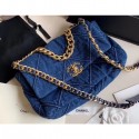 High Quality Chanel 19 Large Flap Bag AS1161 Denim 2020 AQ02089