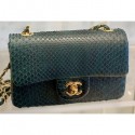 High Quality Chanel Python Classic Flap Small Bag A1116 08 AQ03593