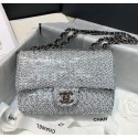 High Quality Chanel Sequins & Lambskin Flap Bag AS1448 White 2020 Collection AQ00933