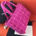 High Quality Chanel Wool Tweed Medium Zipped Shopping Bag AS0976 Pink 2019 Collection AQ01130