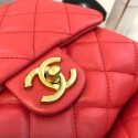 High Quality Replica Chanel Lambskin with Imitation Pearls Side Pack Bag AS0614 Red 2019 AQ00759