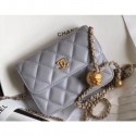 Hot Chanel Lambskin Waist Bag AP1465 Gray 2020 AQ00686