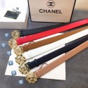 Hot Chanel Smooth Calfskin Belt 30mm with Crystal Bloom Buckle 2019 Collection AQ01880