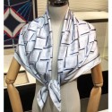 Imitation AAA Chanel All Over CC Logo Scarf 90x90cm Blue 2019 AQ01004