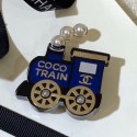 Imitation Best Chanel Train Brooch AB3237 Blue 2019 Collection AQ03970