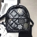 Imitation Best Quality Chanel Quilted Lambskin Backpack AS1025 Black 2019 Collection AQ04166