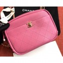 Imitation Chanel Casual Trip Medium Camera Case Bag AS0140 Dark Pink 2019 AQ02696