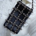 Imitation Chanel Chain Lambskin Clutch with Chain AP1161 Black 2020 Collection AQ00673