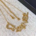 Imitation Chanel Crystal Logo Necklace 60 2020 Collection AQ02522