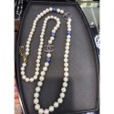 Imitation Chanel Glass Pearls Long Necklace AB0791 2019 Collection AQ03746