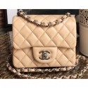Imitation Chanel Lambskin Mini Classic Flap Bag A1115 Beige AQ01878